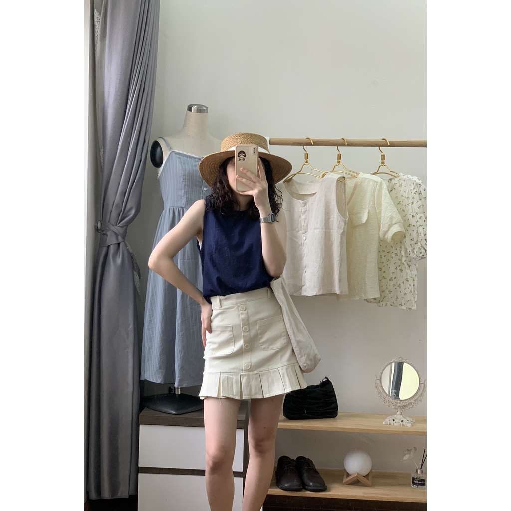 Áo Balo Nữ,Khuy Sau, Chất Đũi, Phong Cách Hàn Quốc The Almond | BigBuy360 - bigbuy360.vn