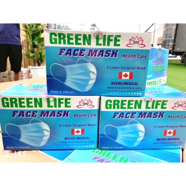 Khẩu trang y tế 4 lớp Giấy Kháng Khuẩn 99% - Hàng Chính Hãng Xuất Khẩu (Nguyên Tem,Hộp)