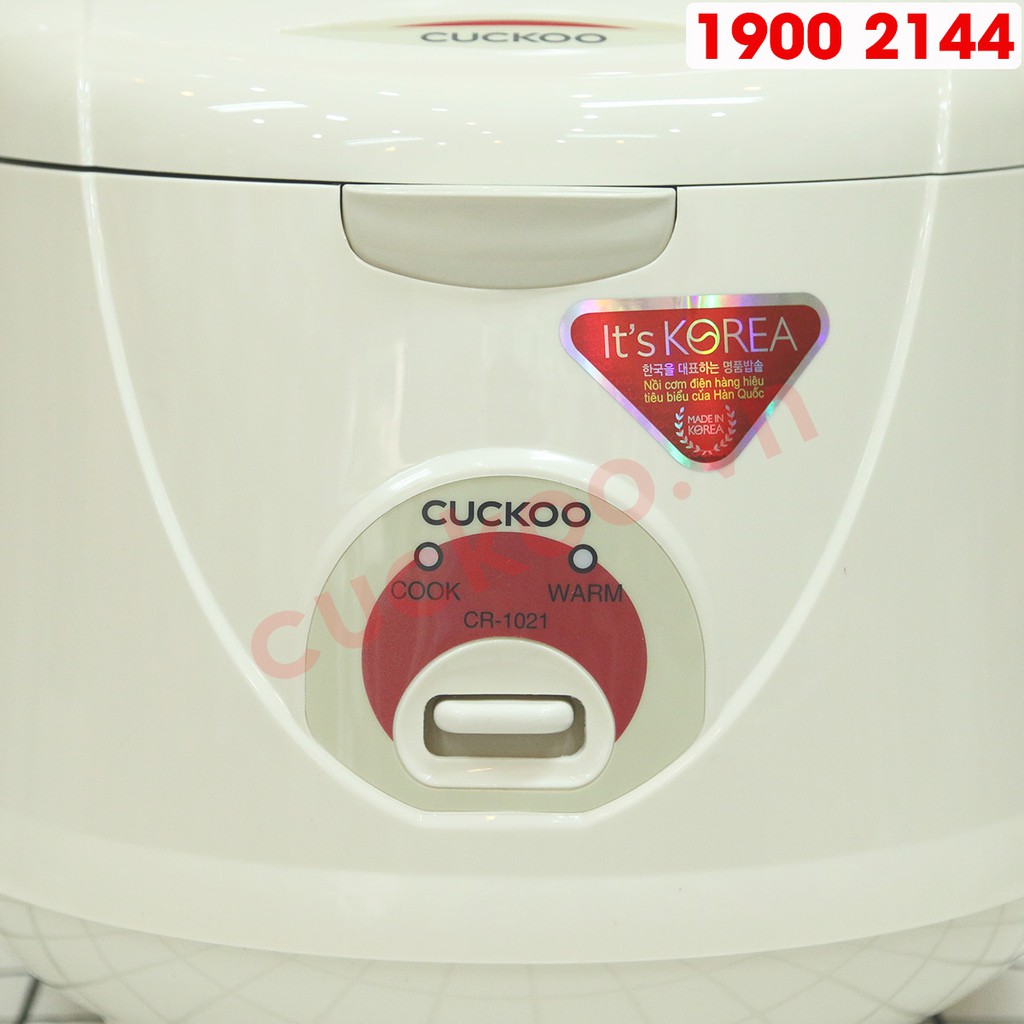 Hàng chính hãng - Nồi cơm điện Cuckoo CR-1021 1.8L