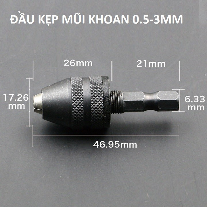 ĐẦU NỐI GẮN MÁY KHOAN DÀNH CHO MŨI KHOAN NHỎ - DIY105