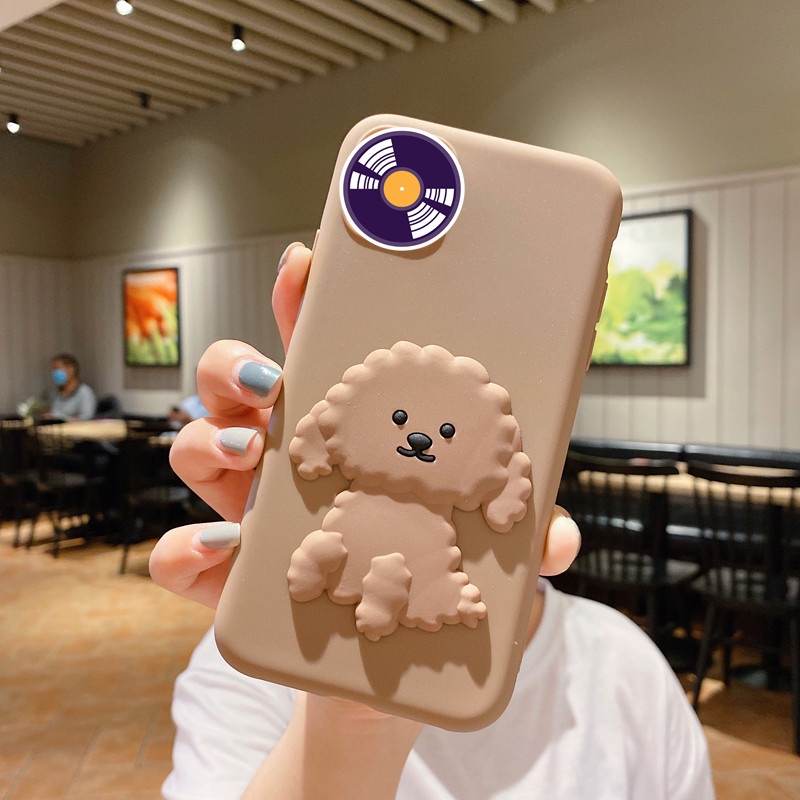 Ốp Điện Thoại TPU Dẻo Họa Tiết Chú Chó Teddy Dễ Thương Cho Samsung A11 A21S A31 A01 A10 A51 M31 A50 A30S J2 J7 Prime