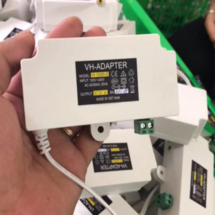 COMBO 5c Nguồn hộp 12V-2A chất lượng cao và thẩm mỹ bao gồm cả hộp nối và nguồn, Hộp nối liền nguồn 12V 2A
