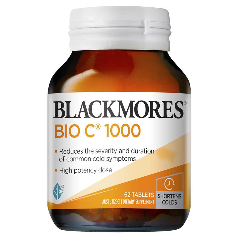 Blackmores bio vitamin c 1000mg 62 viên - 150 viên bổ sung vitamin C tăng sức đề kháng blackmore của Úc
