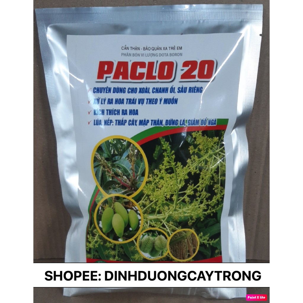 PHÂN BÓN PACLOBUTRAZOL 20% KÍCH RA HOA TRÁI VỤ HIỆU QUẢ