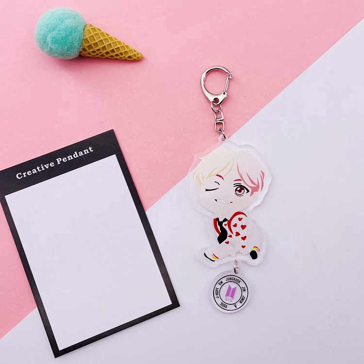 BTS BTS Keychain Pendant Jewelry pop-up shop Hanging Chain Seoul Chang Zhou Official Peripheral Same