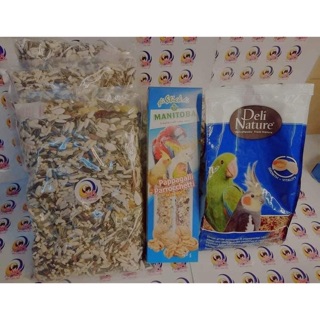 Combo T9 mua 6kg hạt vẹt tặng 1goi cám trứng Vẹt và 1 que thức ăn