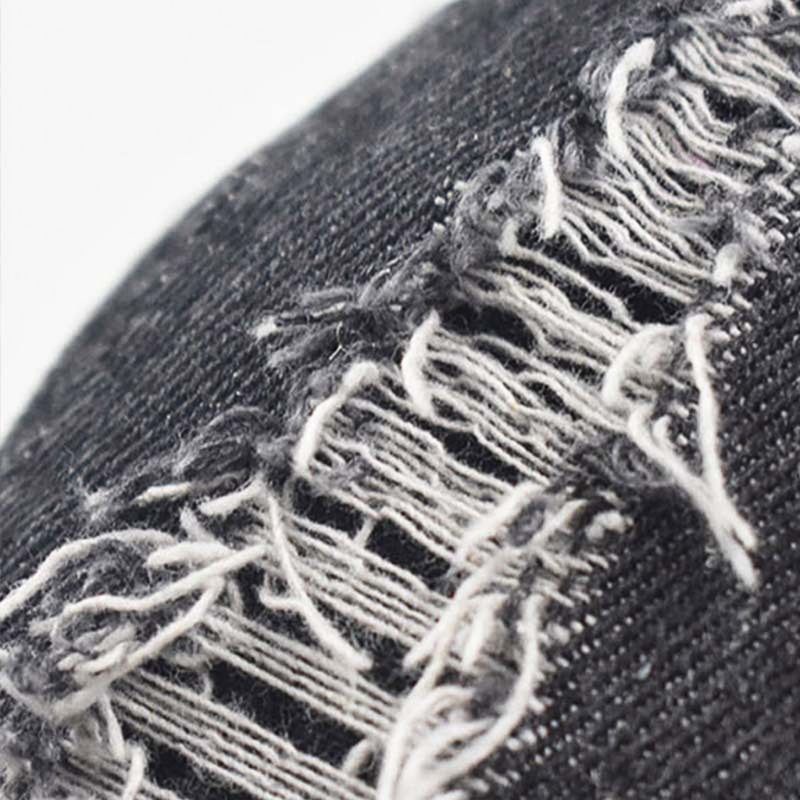 Mũ Lưỡi Trai Denim Rửa Được Kiểu Vintage Cá Tính Cho Nam