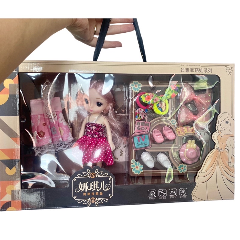 Búp bê Barbie xinh xắn cho bé gái , đồ chơi , quà tặng cho bé gái kèm phụ kiện
