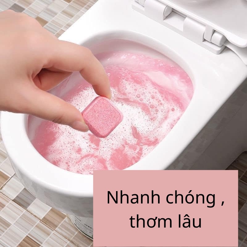Hộp sủi vệ sinh bồn cầu giữ hương thơm lâu diệt vi khuẩn nhanh chóng 1 hộp 12 viên MIIBOOSHI D1.116