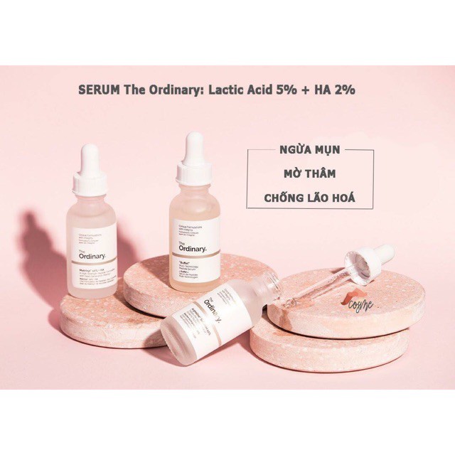 Tinh chất SERUM THE ORDINARY LACTIC ACID 5%+HA