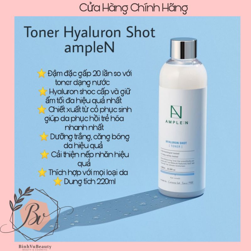 Nước hoa hồng Cấp Ẩm Se Khít Lỗ Chân Lông Hyaluron Toner 600ml