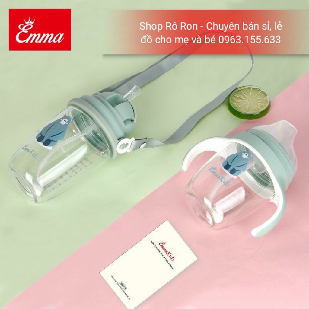 Bình tập uống EMMA - Bình chống sặc cho bé - Shoproron