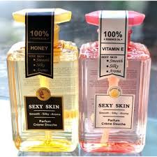 Sữa tắm nước hoa Sexy Skin làm sạch dưỡng ẩm và lưu hương thơm mát 600ml Pháp [ Hàng Chính Hãng ]