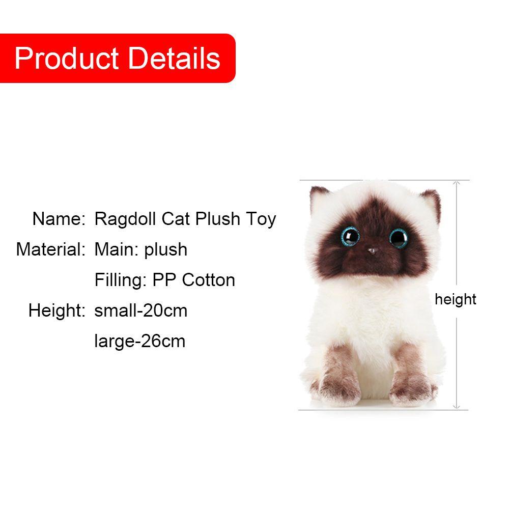 Đồ chơi nhồi bông Hình Mèo Hoạt Hình Sáng Tạo 26cm