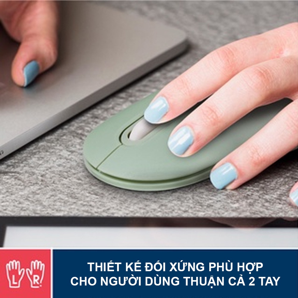 Chuột không dây Prolink GM2001 thiết kế mỏng, thời trang, chống ồn, kháng khuẩn, tiết kiệm pin, giá rẻ