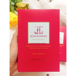 [SẴN, ĐỦ BILL] Mặt nạ JAYJUN Hoa hồng dưỡng trắng cấp ẩm sâu Rose Blossom hộp 10 miếng 25ml