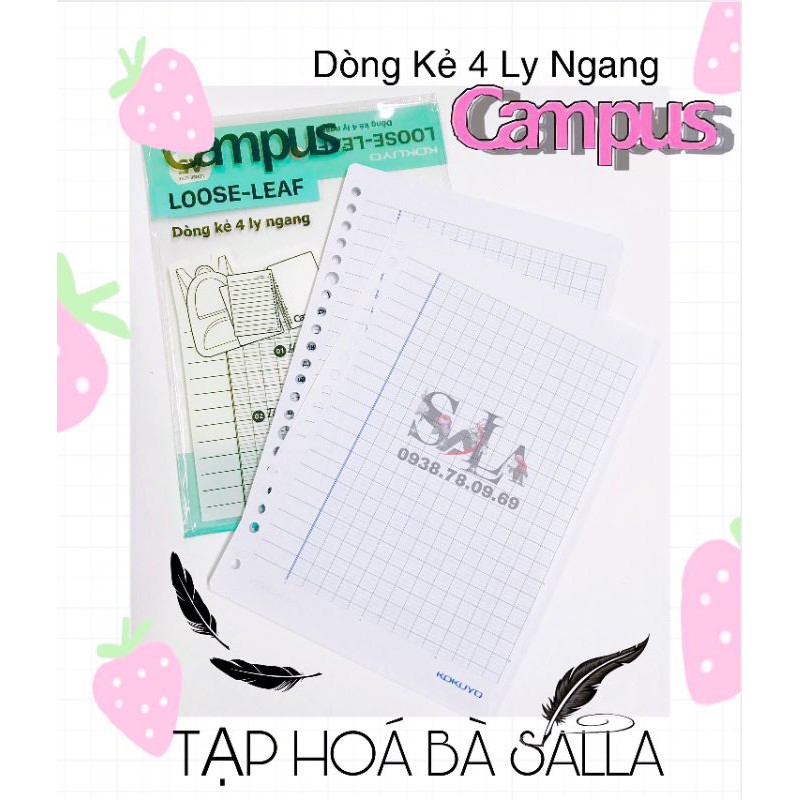 Túi giấy lỗ ( 50 tờ ) Campus Loose-Leaf A5