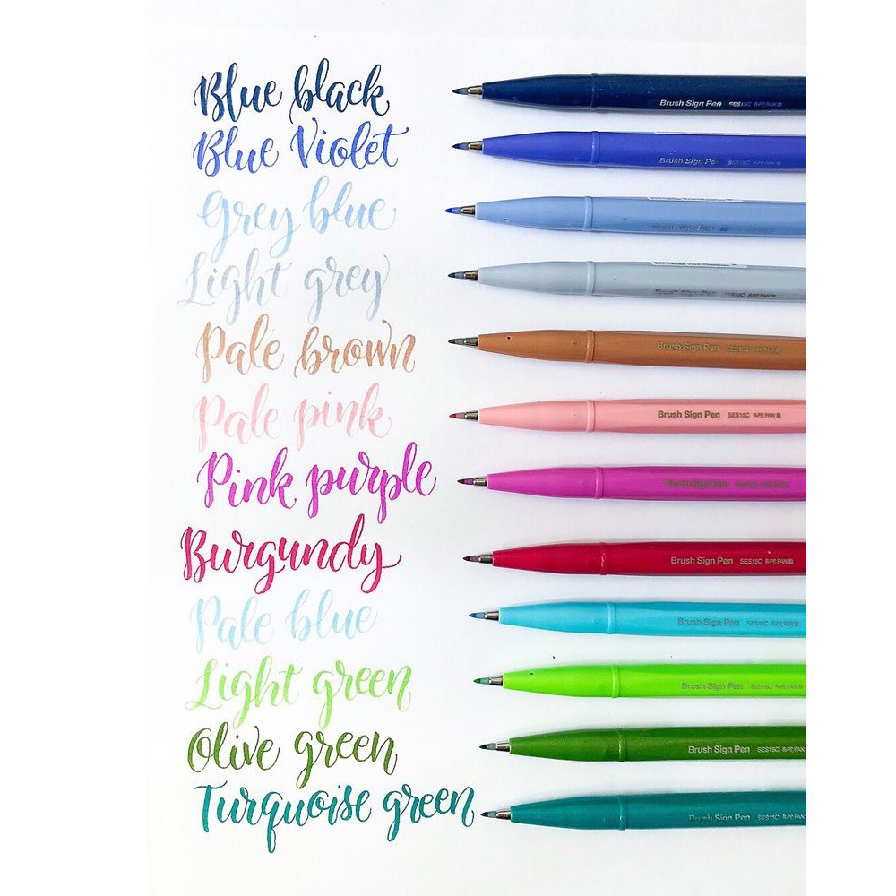 MÀU MỚI - BÚT VIẾT THƯ PHÁP PENTEL FUDE TOUCH BRUSH SIGN PEN