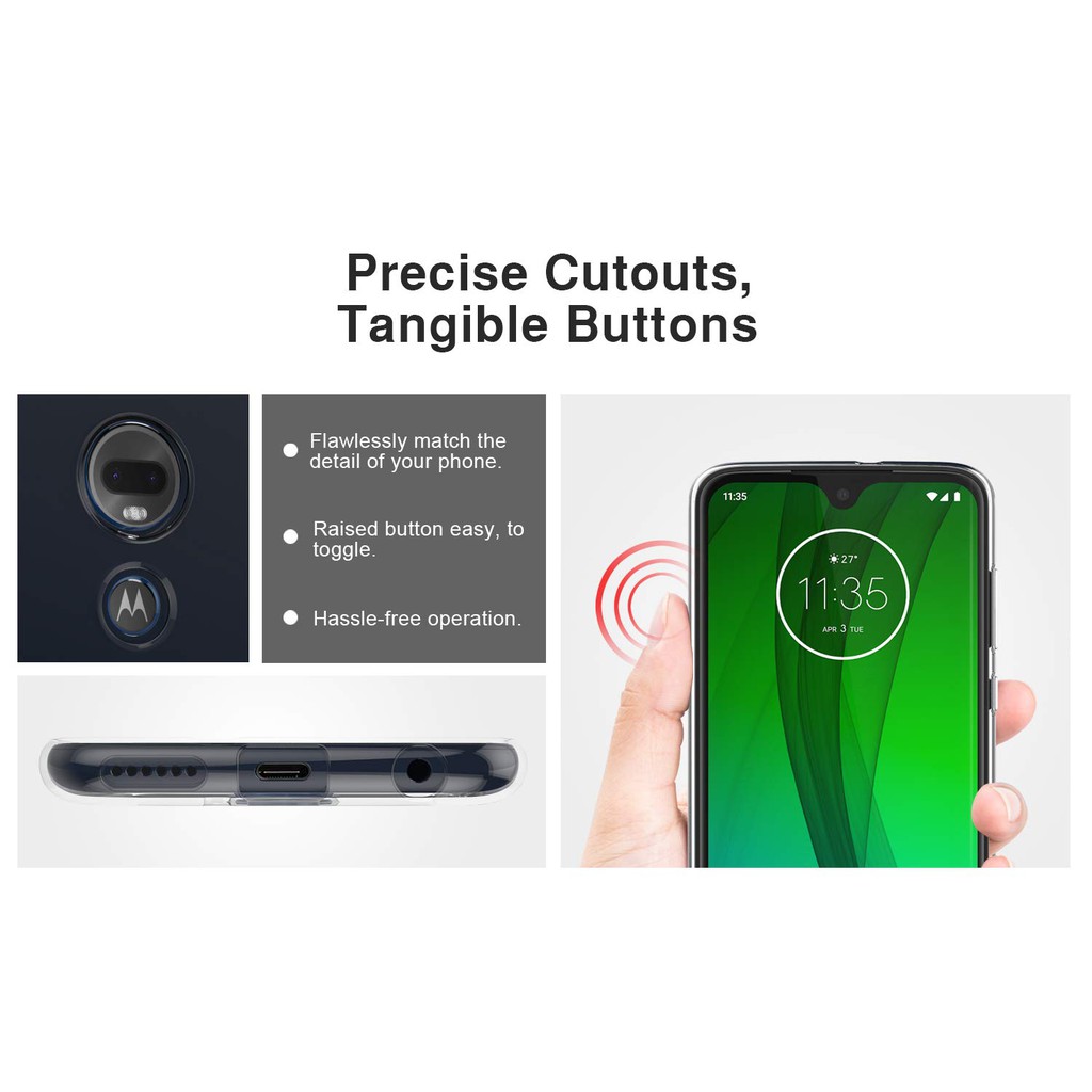 Ốp điện thoại TPU Silicon mềm màu trong suốt cho Motorola Moto G60 G50 G30 G20 G10 Edge 20 Pro Lite E7 G9 G4 G5 G5S G6 G7 G8 Power Play Plus