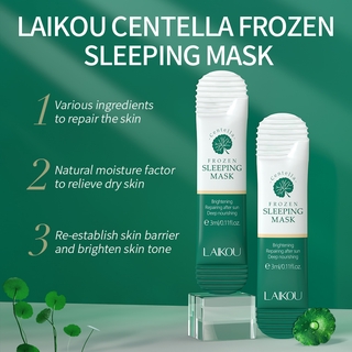Bộ 3 mặt nạ ngủ LAIKOU Centella 3ml