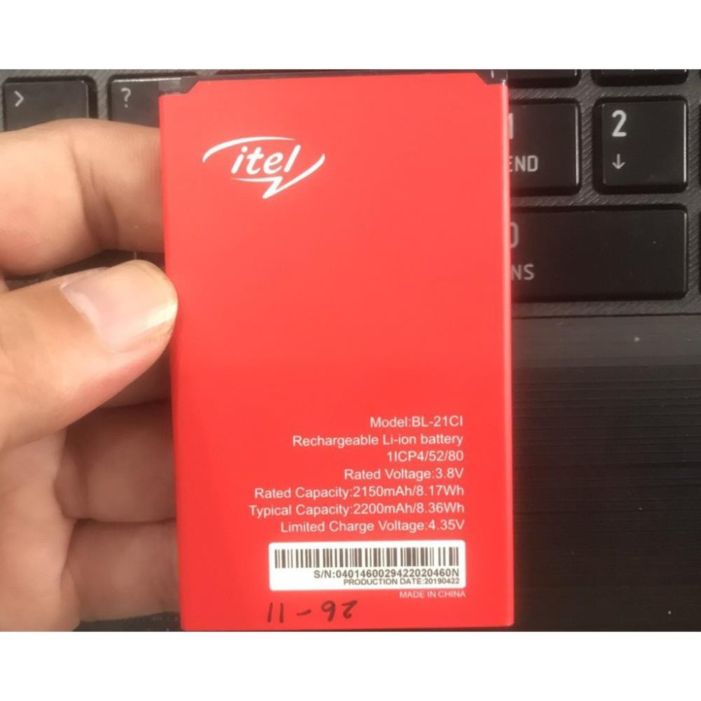 PIN ĐIỆN THOẠI ITEL 1508, S11, S31, A13,A31,A43  BL-24EI ZIN HÃNG