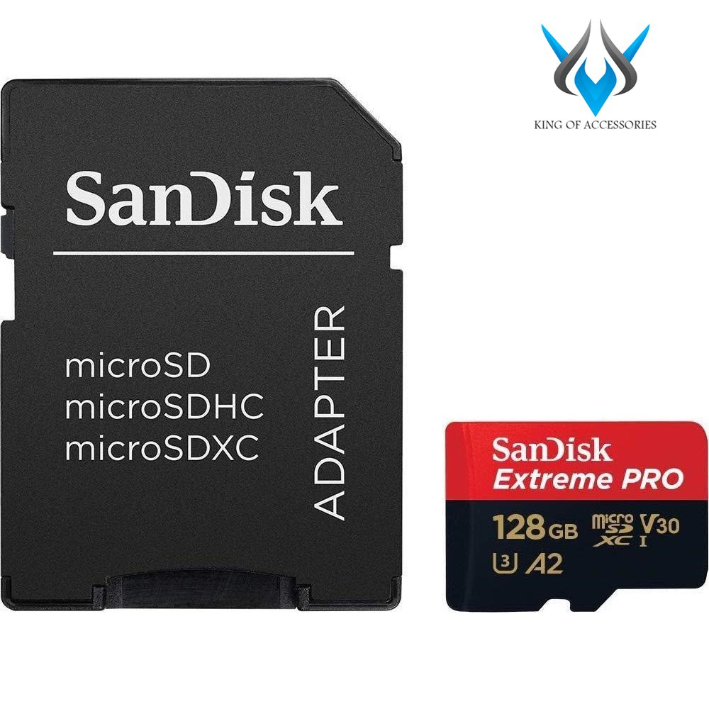 Thẻ Nhớ MicroSDXC SanDisk Extreme Pro V30 U3 4K A2 128GB R170MB/s W90MB/s (Đen đỏ)