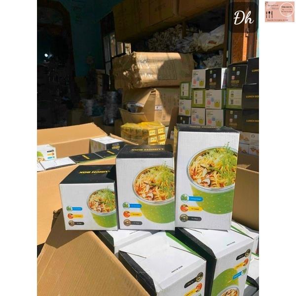 Cặp lồng inox giữ nhiệt chất lượng cao siêu to, Cặp lồng 3 tầng giữ nhiệt đa năng, Hộp đựng cơm bằng inox bền đẹp