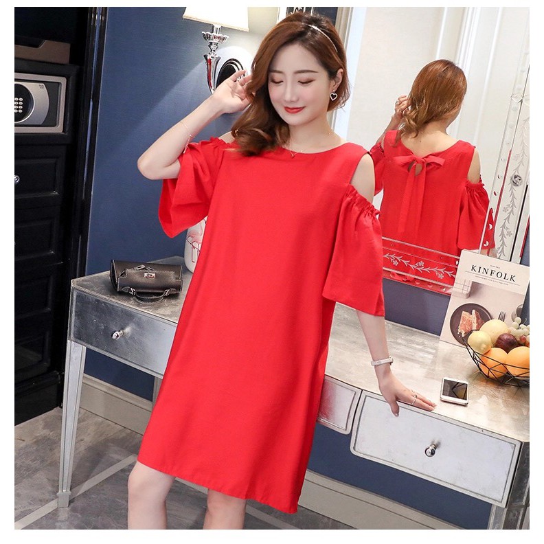 Váy bầu đỏ Kate Hàn cao cấp 2019