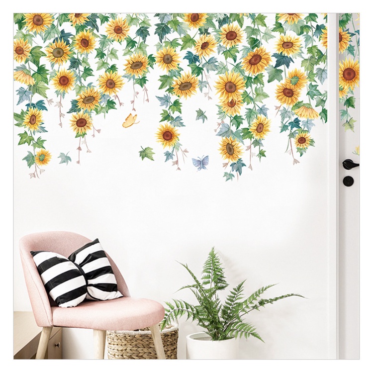 Decal dán tường Dây hoa vàng A148 - Decal dán tường Hàn Quốc | BigBuy360 - bigbuy360.vn