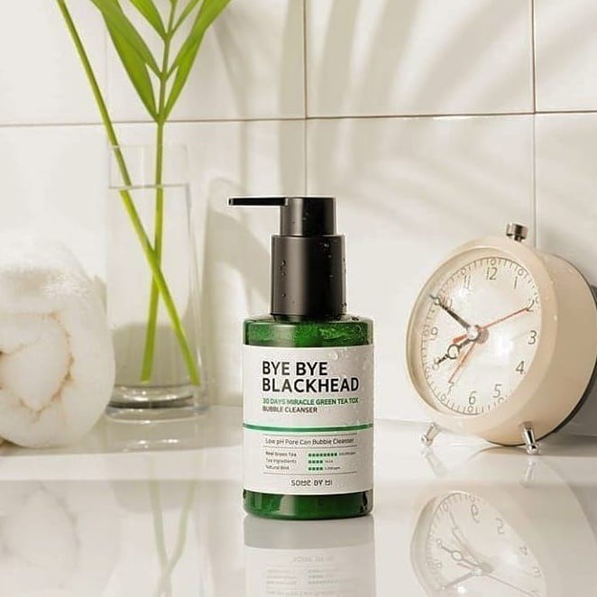 Sữa Rửa Mặt Sủi Bọt Some By Mi Bye Bye Blackhead 30 Days Miracle Greentea Tox Bubble 120ml - HB0191