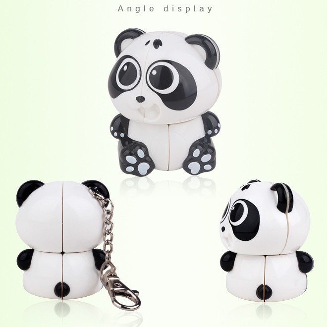 Móc Khóa Rubik Biến Thể 2x2 YuXin Mini Panda Keychain