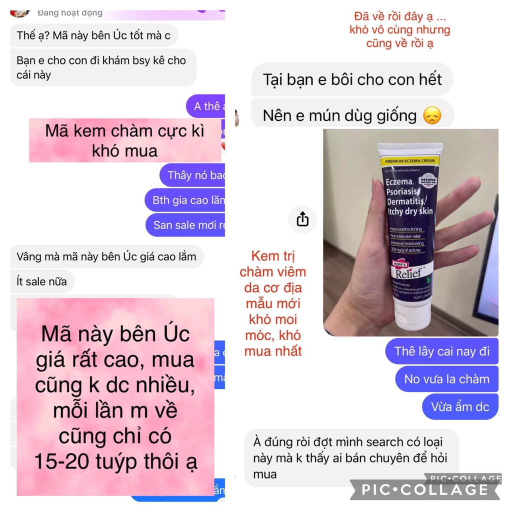 Kem bôi Aveeno Baby Eczema Theraphy Moisturizing Cream