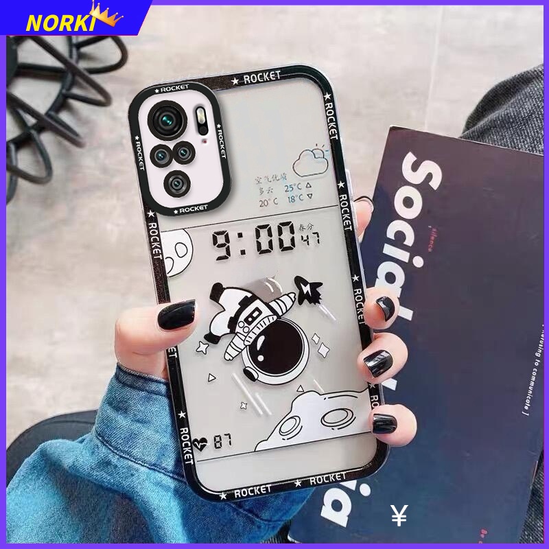 Ốp Điện Thoại Silicone Mềm Họa Tiết Phi Hành Gia Hoạt Hình Cho Xiaomi Redmi 10 10C 9 9A 9C 9T Note 11 11S 10 10S 9 9S 8 ProLens