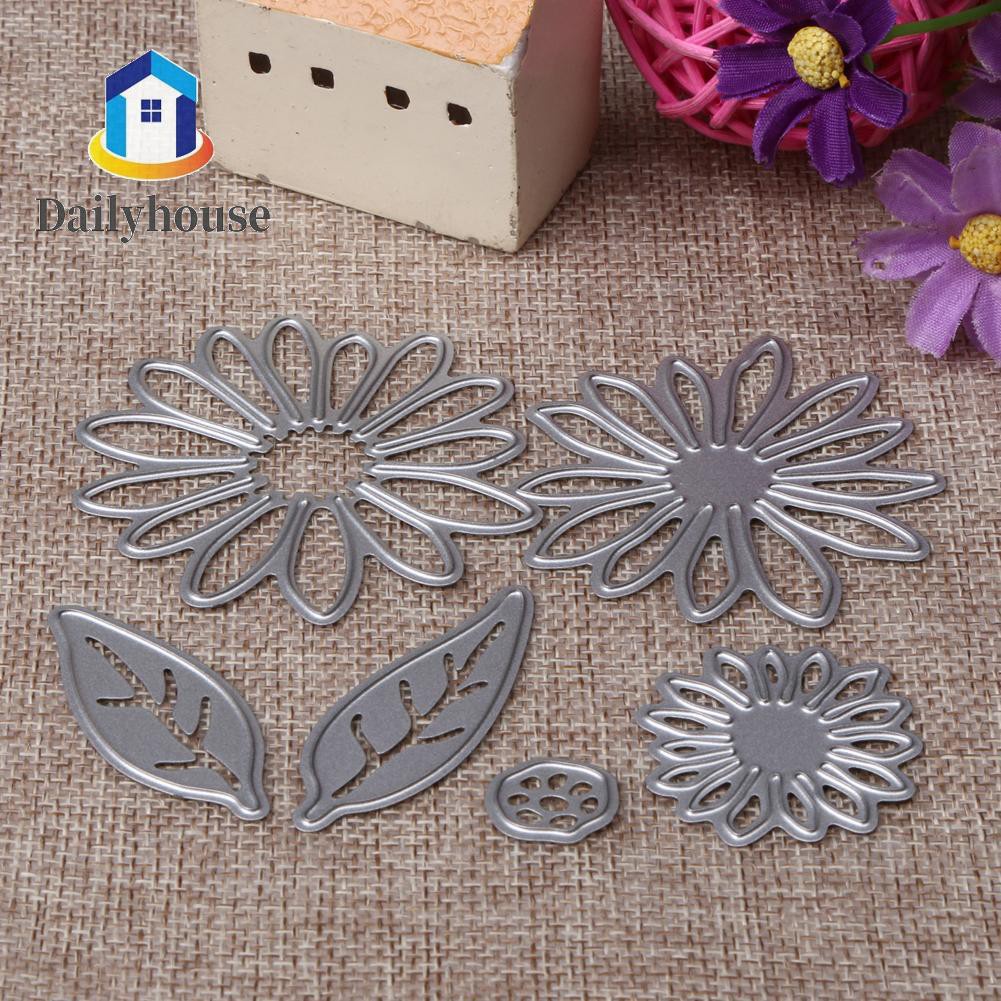 DIY manual metal die-cutting mold scrapbook album decorative leaves chrysanthemum