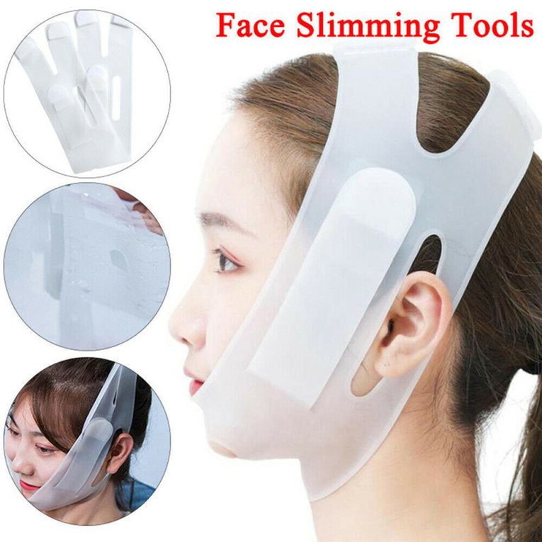 twivnignt Silica Gel Little V-face Bandage Waterproof And Stain-proof V Facial Mask