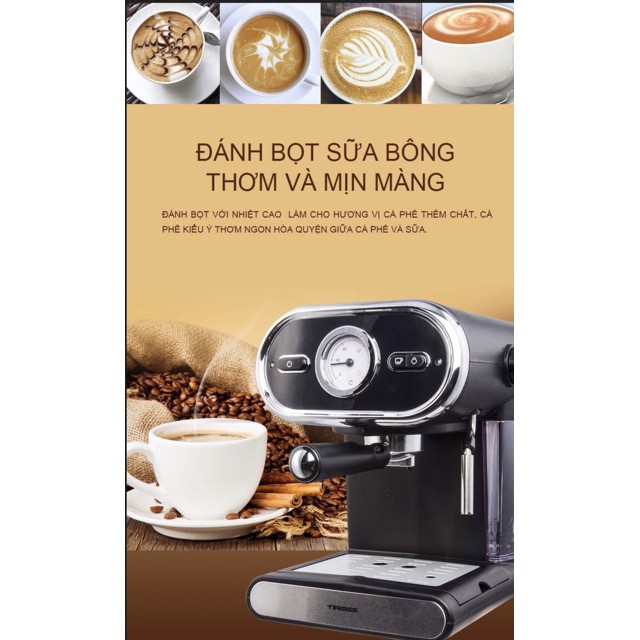 Máy pha cà phê espresso Tiross TS6211(15bar )