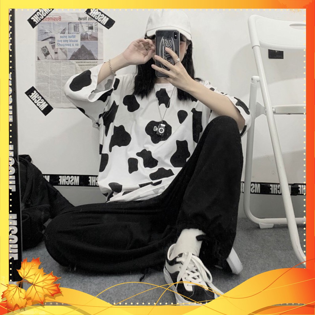 Áo Thun Unisex 🌸Áo Phông Bò Sữa 🌸Dáng Rộng-Tay Lỡ-Chất Liệu phông Mềm Mại cực kỳ dễ thương Mã TT01 | BigBuy360 - bigbuy360.vn