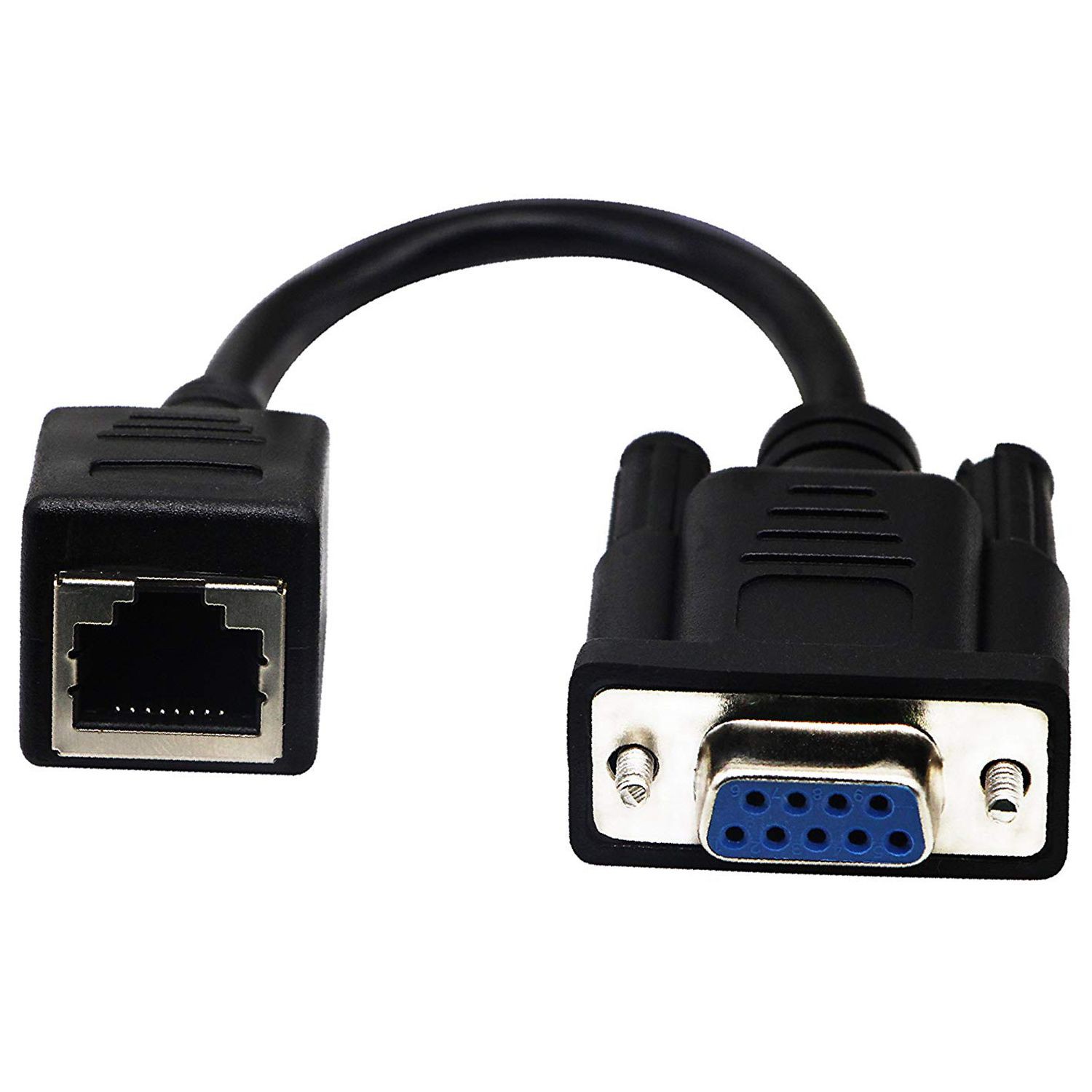 Set 2 Dây Cáp Chuyển Đổi Rj45 Sang Rs232 9-pin Sang Female (18Cm / 7inch)