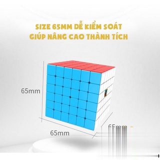 Rubik 6x6 stickerless moyu meilong mfjs rubic 6 tầng