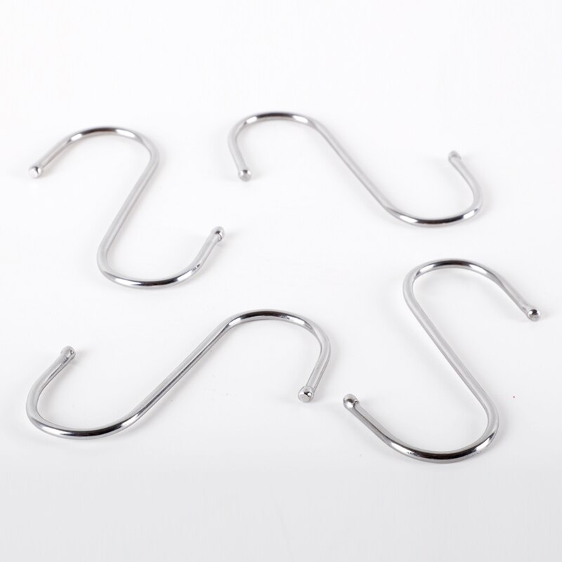 Set 10 móc treo đồ hình chữ S bằng thép không gỉ