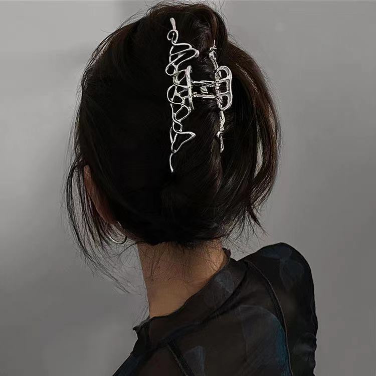 Kẹp Tóc Kim Loại Kiểu Hình Học Phong Cách vintage Thanh Lịch Cho Nữ