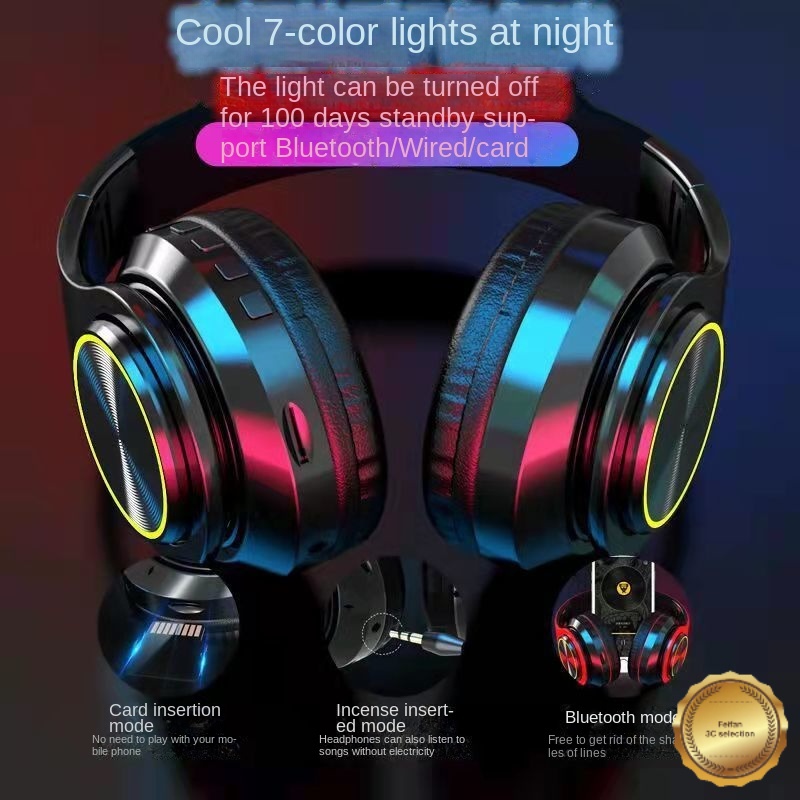 Tai Nghe Thể Thao Bluetooth Không Dây Phát Sáng Cho Điện Thoại Android Apple/Feifan 3C