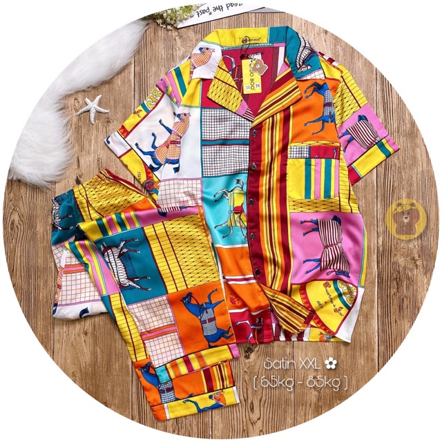 Đồ bộ pijama lụa satin cao cấp bigsize