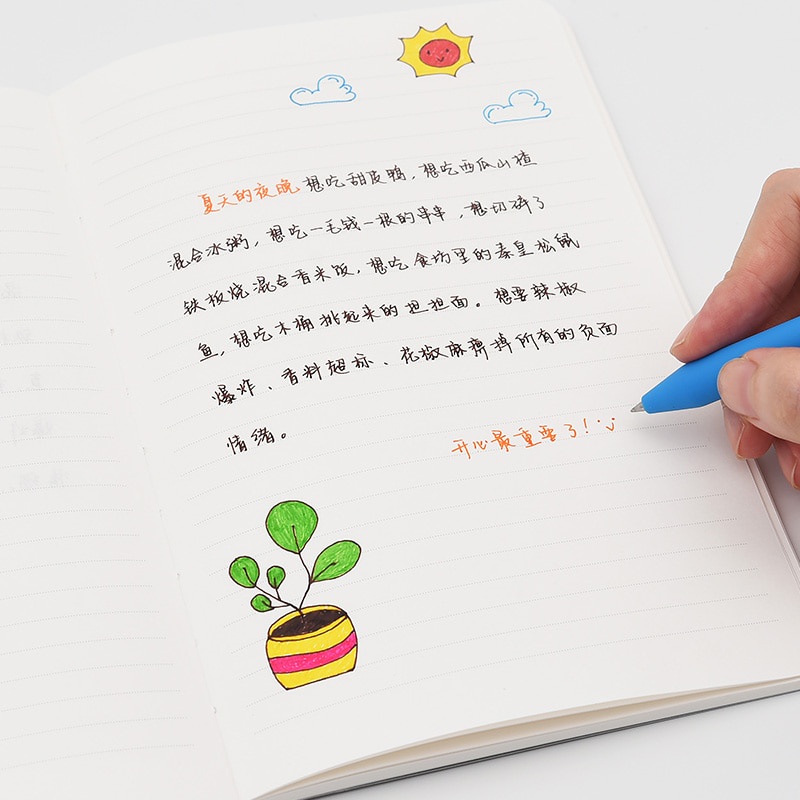 Hộp 10 Ruột Bút Bi Mực Nước Ngòi 0.5mm 110mm 110mm Nhiều Màu Sắc