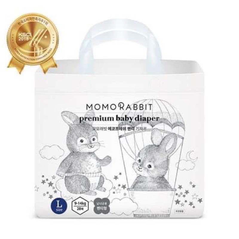 Bỉm dán/quần Momo Rabbit nội địa HÀN Quốc s36/M32/L40/xl36/L28/xl22/xxl18