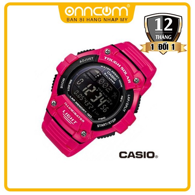 Đồng hồ nữ Casio W-S220C-4BVCF "Tough Solar" Digital - BH 12 tháng - hàng nhập Mỹ