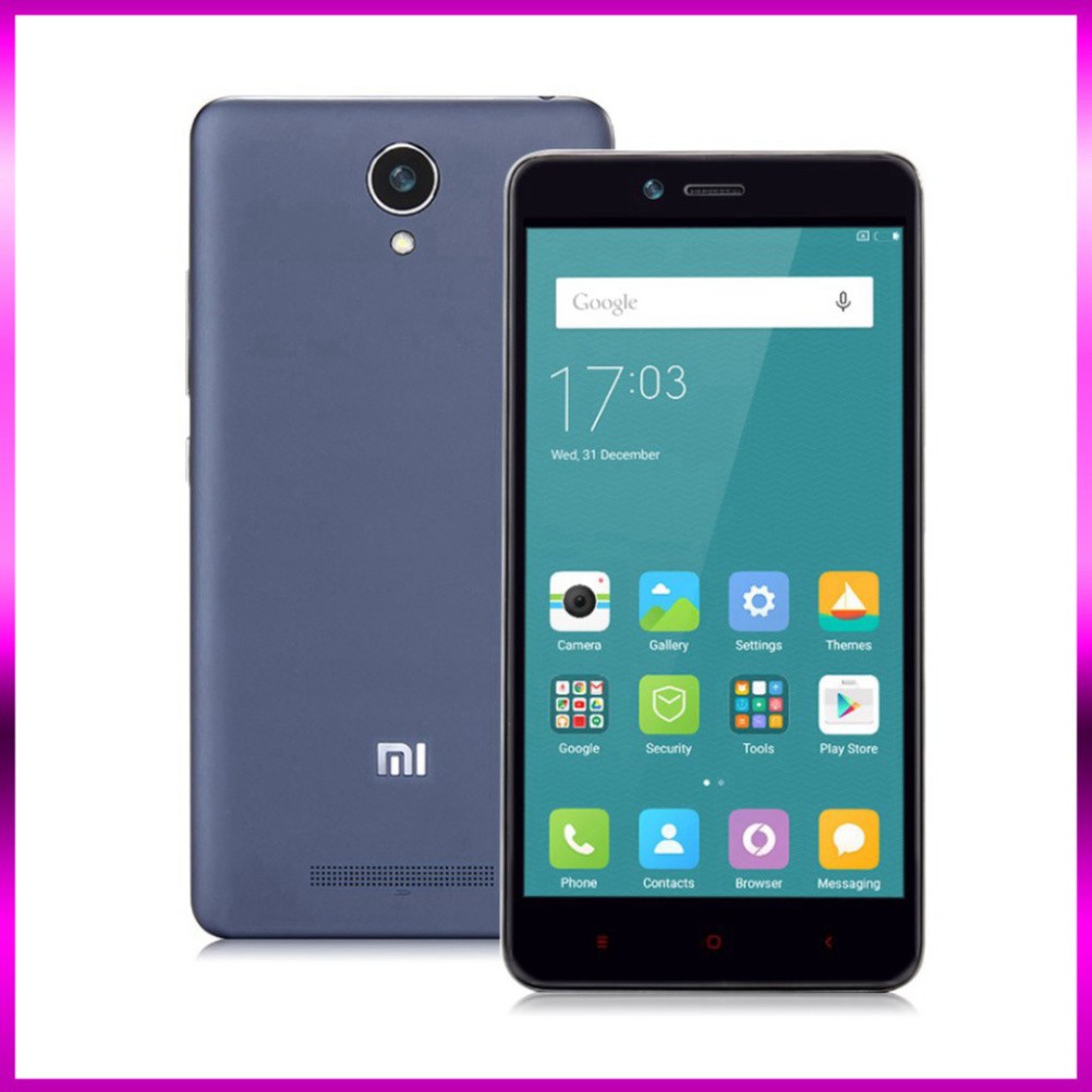 RẺ NHÂT THỊ TRUONG Điện Thoại Cảm ứng Xiaomi Redmi Note 2 Bộ nhớ 16G Ram 2G Xem Video Chơi Game Cực Mạnh Màn Hình Rộng 5