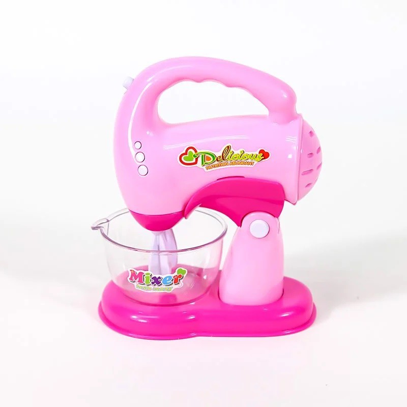 Đồ chơi bé gái tiNiToy nhà bếp máy trộn bột + ấm nước màu hồng Value toys LS8290