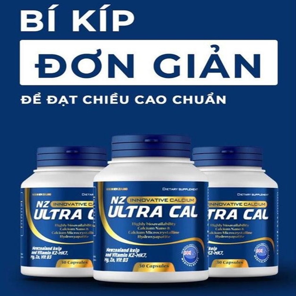 Viên uống Everyday Health NZ - Ultra Cal bổ sung Canxi hữu cơ cho phụ nữ mang thai và người thiếu canxi hộp 30 viên