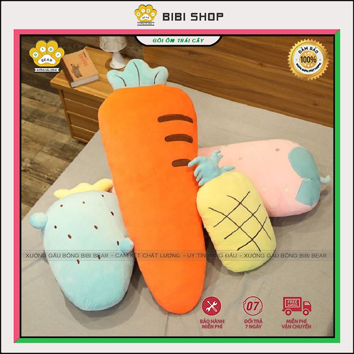 Gối ôm trái cây siêu to, gối ôm cao cấp